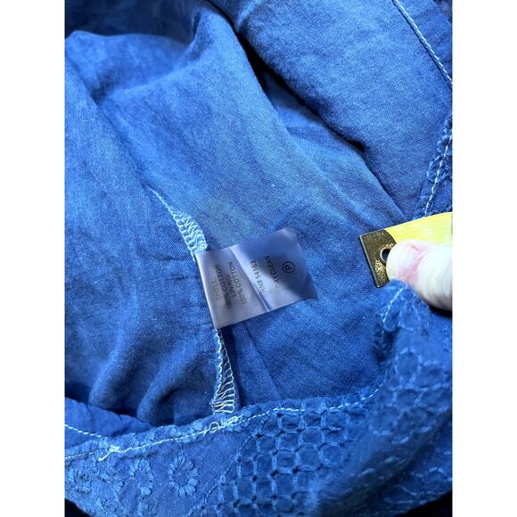 Blue Lace Calvin Klein A-Line Dress 12 - Picture 6 of 6